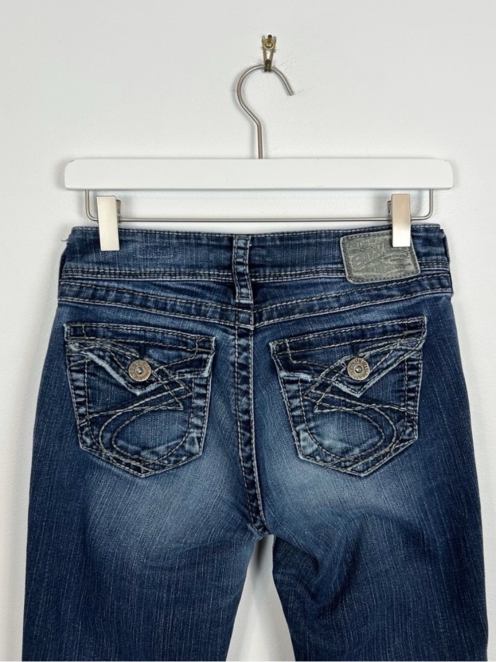 Silver Jeans Suki Surplus Bootcut Dark Wash Size 26 Western Cowgirl Rodeo - Picture 5 of 8